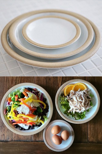 단아한 자태와 고운 빛깔의 산백토 도자기 접시 / 3종류