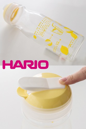 (정품) 하리오 원터치 레몬 패턴 내열 물병 / 1.2L