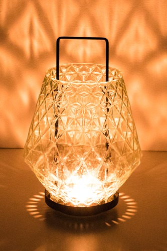 monote 촛불&amp;티라이트 그린 유리 등불
